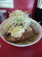 「小ダブル野菜ニンニク」@ラーメン二郎 千住大橋駅前店の写真