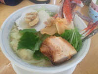 「シャリっとワンタン麺　④特別枠その3」@MENYA 食い味の道有楽の写真