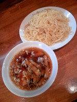 「中華つけ麺６５０円+デザート」@菜道楽の写真