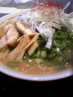 「鶏にぼしラーメンネギだく+大盛り（150円）」@麺屋 社中の写真