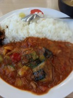 「夏野菜トマトカレー（並）450円」@松屋 足立保塚店の写真