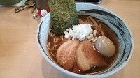 「冷やし煮干し中華そば（醤油）サービス味玉」@麺味庵 和（NAGOMI）の写真