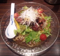 「【限定】 冷やしスタミナ烏龍茶麺：850円」@麺屋武蔵 武骨外伝の写真