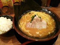 「ラーメン（並）￥340（オープン記念半額）+半ライス￥100」@太龍軒 なんば店の写真