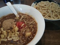 「【6月限定】納豆カレーつけ麺（大）　780円」@ラーメンアキラの写真