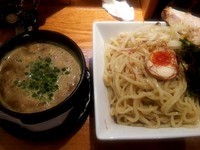 「つけ麺オリジナル+大盛（麺400ｇ）」@茨城豚骨 とんこつ家 高菜の写真