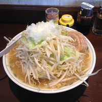 「ラーメン（大300g、全増し）750円」@麺屋 天海の写真