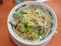 「野菜たっぷりタンメン（大盛サービス券）」@日高屋 馬喰町西口店の写真