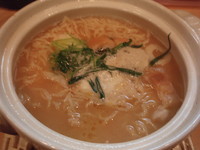 「鍋焼き魂麺(880円)(白湯)」@魂麺の写真