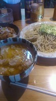 「つけそば　大盛り　700円　わんたん+280円」@支那そば なかじまの写真
