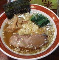 「醤油（細麺）・650円」@麺処 懐やの写真