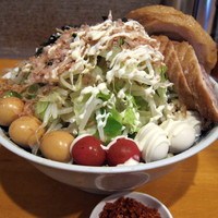 「冷やし中華 800円（ニンニクなし） + 大盛」@豚星。の写真