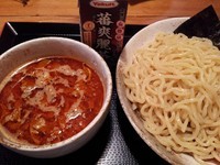 「辛辛あぶらそばつけ麺大盛300ｇ　680円+大盛100円」@実咲庵の写真