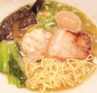 「九十九里産特上煮干と錦爽鶏のらーめん750円味玉100円」@三代目麺処 「まるは」極 船橋店の写真