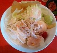 「サラダ麺胡麻タレ（期間限定）800円」@白河多加水麺 奥我の写真