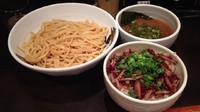 「つけ麺＋焼豚めし(大)750円＋290円」@麺処 韋駄天の写真