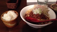 「冷しタンタン麺ミニライスセット(800円)」@麺や Fujiの写真