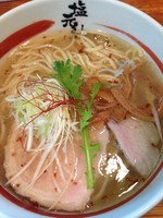 「天然塩ラーメン ランチセット ライス付 680円」@本店 塩元帥の写真