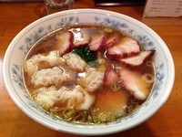 「叉焼ワンタンメン（1050円）」@下前商店の写真