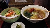 「ラーメン＋おい丼(600円＋380円)」@ラーメン創作麺処 めん坊の写真