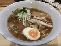 「【夏季限定】冷やし鶏そば780円＋ビール他eｔｃ」@めんや 正明の写真