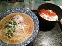 「「軍鶏そば」と「タラバガニの炊き込みごはん」」@麺屋こうじの写真