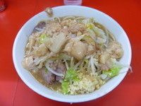 「ラーメン（にんにく、アブラ）　６５０円」@ラーメン二郎 松戸駅前店の写真