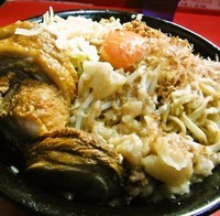 「まぜそば＋豚２枚＋チーズ(750円＋150円＋100円)」@麺屋 桐龍の写真