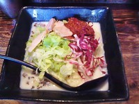 「期間限定 夏のチリポタ冷しそば(850円)　大盛サービス」@麺場 浜虎 横浜店の写真