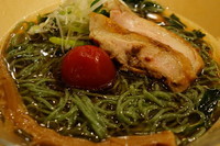 「冷やしモロヘイヤそば」@饗 くろ㐂の写真