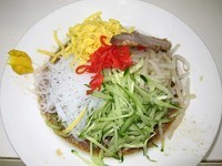 「冷し中華（並）　400円」@博多天神 新橋2号店の写真