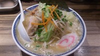 「ラーメン鶏（大230g） 750円+大盛野菜100円」@麺屋 ジャイアン 田無本店の写真