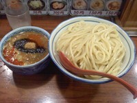 「辛つけ麺、特大」@つけ麺専門店 三田製麺所 渋谷道玄坂店の写真