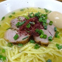 「のどぐろ煮干塩ラーメン　750円+味玉」@麺屋 玲の写真