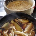 Wつけ汁うどん　きのこ汁＋ごま汁