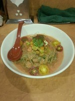 「【限定】夏野菜のガスパッチョ風冷麺」@麺屋 翔 西新宿本店の写真