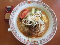 「冷やし坦々麺630円(クーポンで530円)」@餃子の王将 柏松ヶ崎店の写真