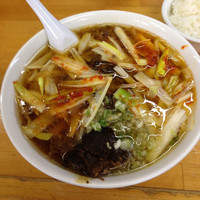 「ネギチャーシューラーメン➕麺固め➕半ライス」@珉珉の写真