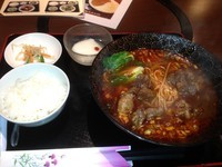 「麻辣牛腩面（牛スジ肉辛味煮タンメン）」@CHINESE DINING Bearの写真