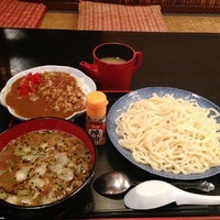 「つけめん　ミニカレーセット　580円」@増味家の写真