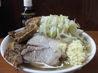 「ぶた入り小ラーメン ￥750 ニンニク カラメ」@ラーメン二郎 亀戸店の写真