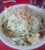 「小ラーメン、ニンニク、アブラ」@ラーメン二郎 茨城守谷店の写真