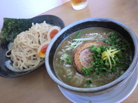 「煮干しつけめん + 味たまトッピング + 大ライス」@MENYA 食い味の道有楽の写真