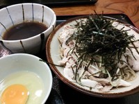 「【夏季限定】冷やし肉盛り蕎麦（普通盛）850円」@金澤濃厚中華そば 神仙の写真