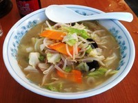 「タンメン+味玉(メルマガサービス)+チャーシューあぶり丼」@らぁめん はまじんの写真