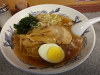 「冷やしラーメン（３９０円）」@道中そば 五反田店の写真