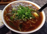 「やみつきスタミナたんめん＋半ライス(850円＋100円)」@きんか本舗の写真