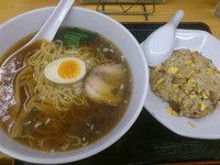 「ラーメン、チャーハンセット ￥850」@らーめん サンキューの写真