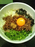 「台湾まぜそば」@らーめん まぜそば てっぺん 名古屋本店の写真