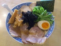 「特製ラーメン(醤油・あっさり・細麺・スープ増し)」@らーめん がんちゃの写真